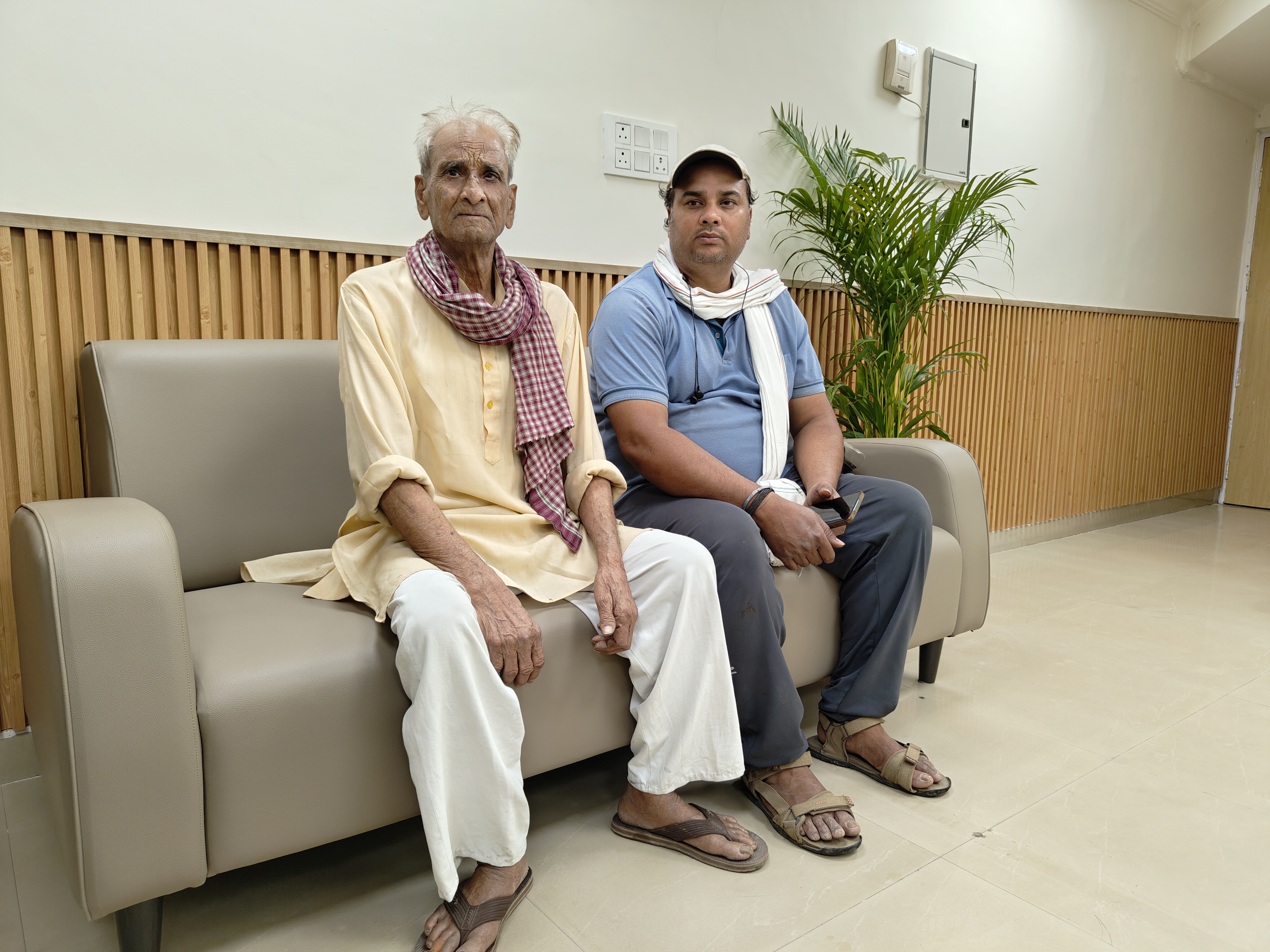 Patients waiting in the comfortable waiting area at our family health clinic in Indirapuram, Ghaziabad